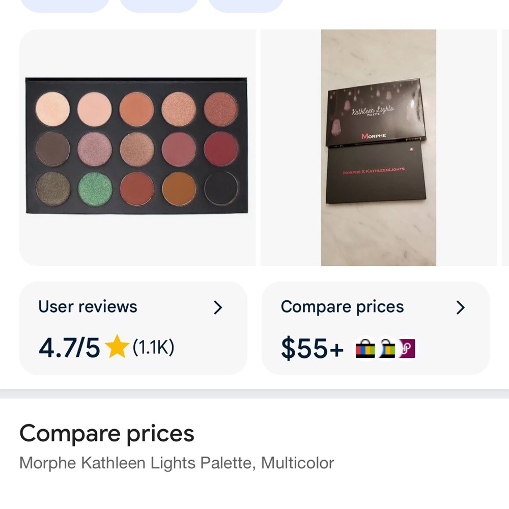 limited edition Morphe x KathleenLights eyeshadow palette